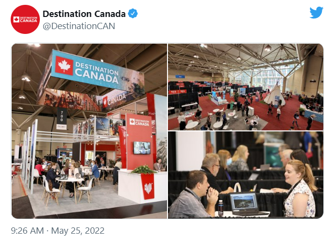 Destination Canada Tweet - Rendez-Vous Canada+ 2022-1