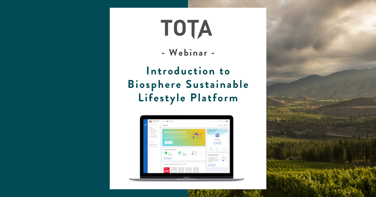 TOTA Webinar - Biosphere Sustainable Lifestyle Platform
